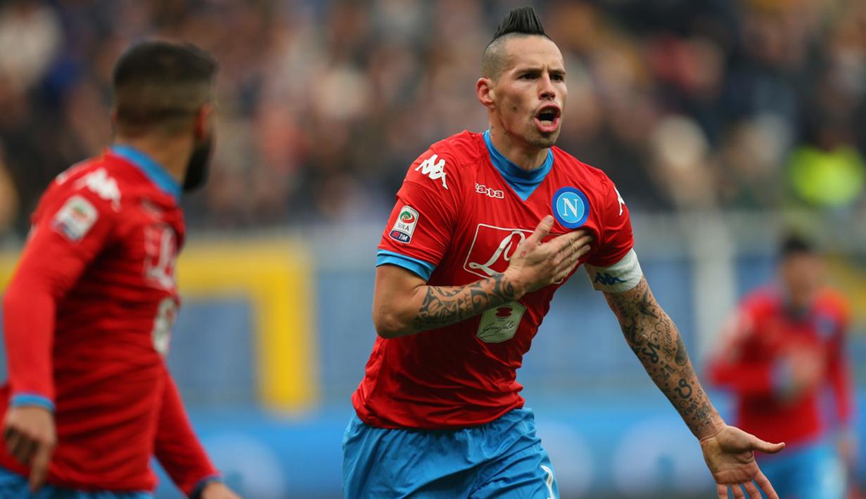 Marek Hamsik membela Brescia tahun 2004-2007 dan mencetak 10 gol dalam 65 pertandingan. (AFP/Marco Bertorello)