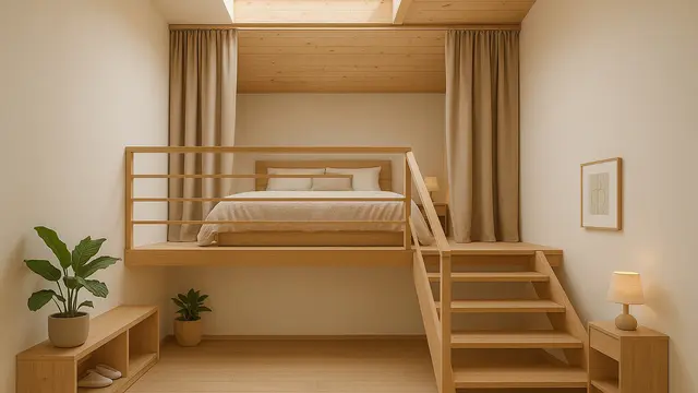Inspirasi Desain Kamar Mezzanine di Rumah Minimalis, Hemat Ruang Tapi Tetap Estetik
