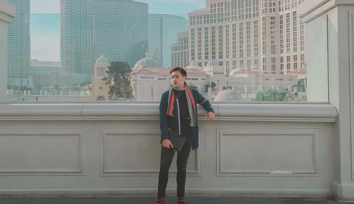 Momen saat Jeje mengunjungi Las Vegas nih, keren abis! (Liputan6.com/IG/jejesoekarno)