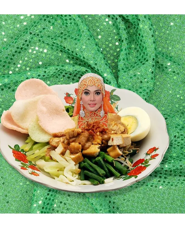 6 Editan Fashion Syahrini dengan Makanan Ini Bikin Tepuk Jidat