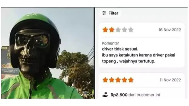 8 Potret Ulasan Penumpang Naik Ojek Online Ini Bikin Tepuk Jidat