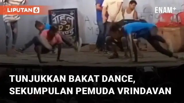 Sebuah acara dance warga vrindavan menarik perhatian