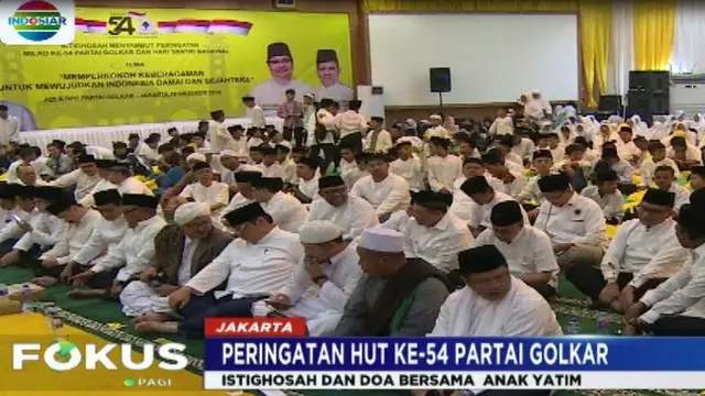 HUT ke-54 Partai Golkar Dibuka dengan Istigasah dan Doa Bersama