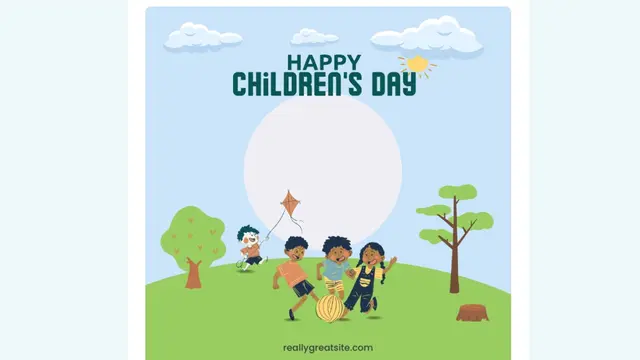 Twibbon Hari Anak Sedunia atau World Children's Day yang jatuh tepat pada hari ini, Minggu (20/11/2022).