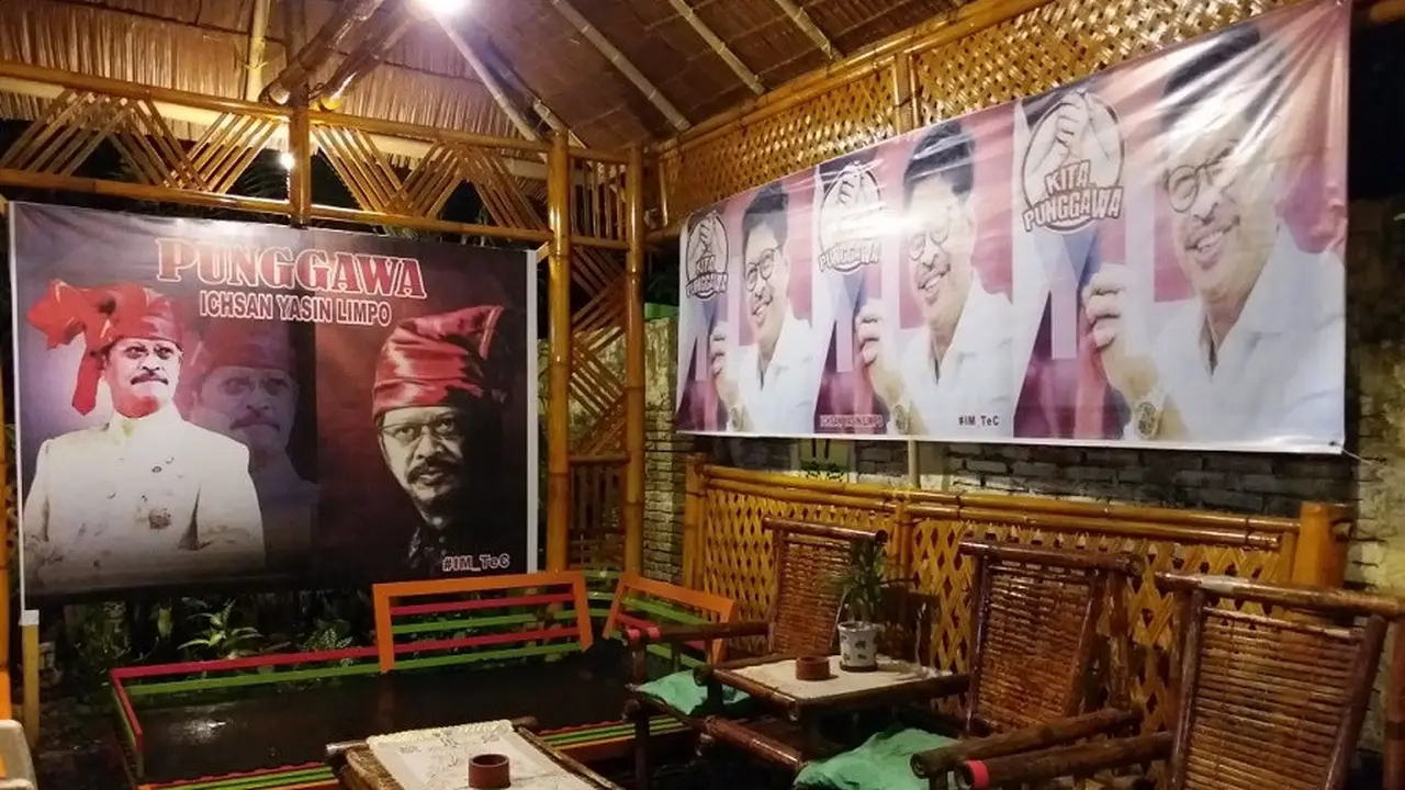 Warga Sulap Rumah Jadi Posko Demi Cagub Sulsel, Ichsan Yasin Limpo (Liputan6.com/ Eka Hakim)