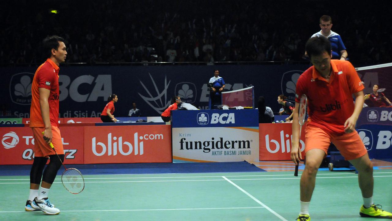 Hendra Setiawan/Mohammad Ahsan (liputan6.com / Helmi Fithriansyah)