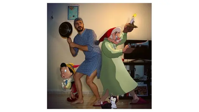 Pria Ini Edit Fotonya Bak Hidup Bersama Karakter Disney, 8 Hasilnya Mengagumkan