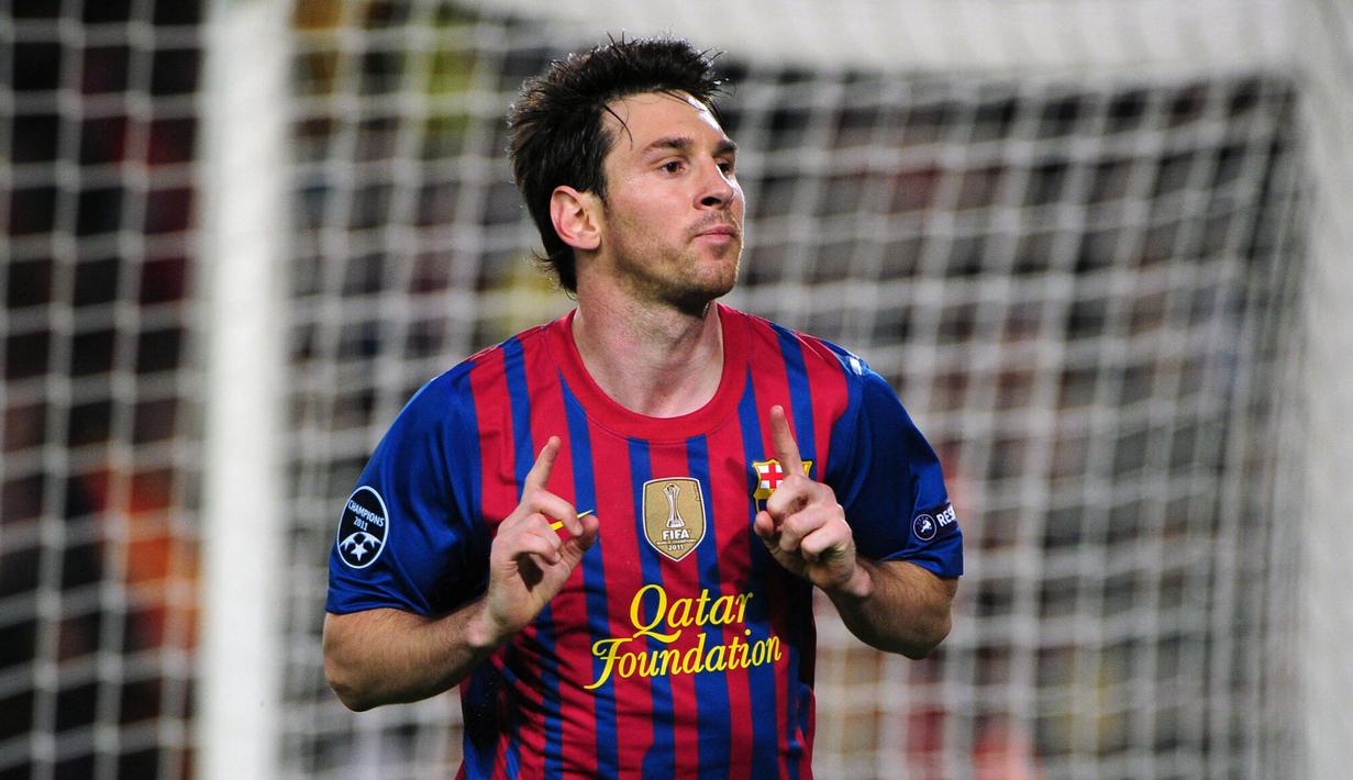 <p>Lionel Messi berhasil memenangkan penghargaan sepatu emas Liga Champions sebanyak enam kali. Tetapi, penampilan paling produktifnya datang pada musim 2011/12. La Pulga berhasil mencetak 14 gol, dimana 8 gol diantaranya dicetak saat fase gugur. Sayangnya pada musim tersebut Barcelona tersingikir di babak semifinal. (AFP/Olivier Morin)</p>
