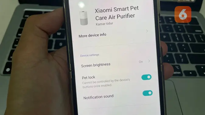 <p>Xiaomi Smart Pet Air Purifier dikontrol menggunakan aplikasi Xiaomi Home di smartphone (Liputan6.com/ Agustin Setyo Wardani)</p>