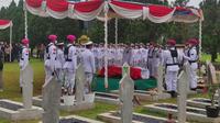 Pemakaman mantan Komandan Korps Marinir (Dankormar) ke-10 Mayor Jenderal Mar (Purn) Gafur Chaliq. (Istimewa)