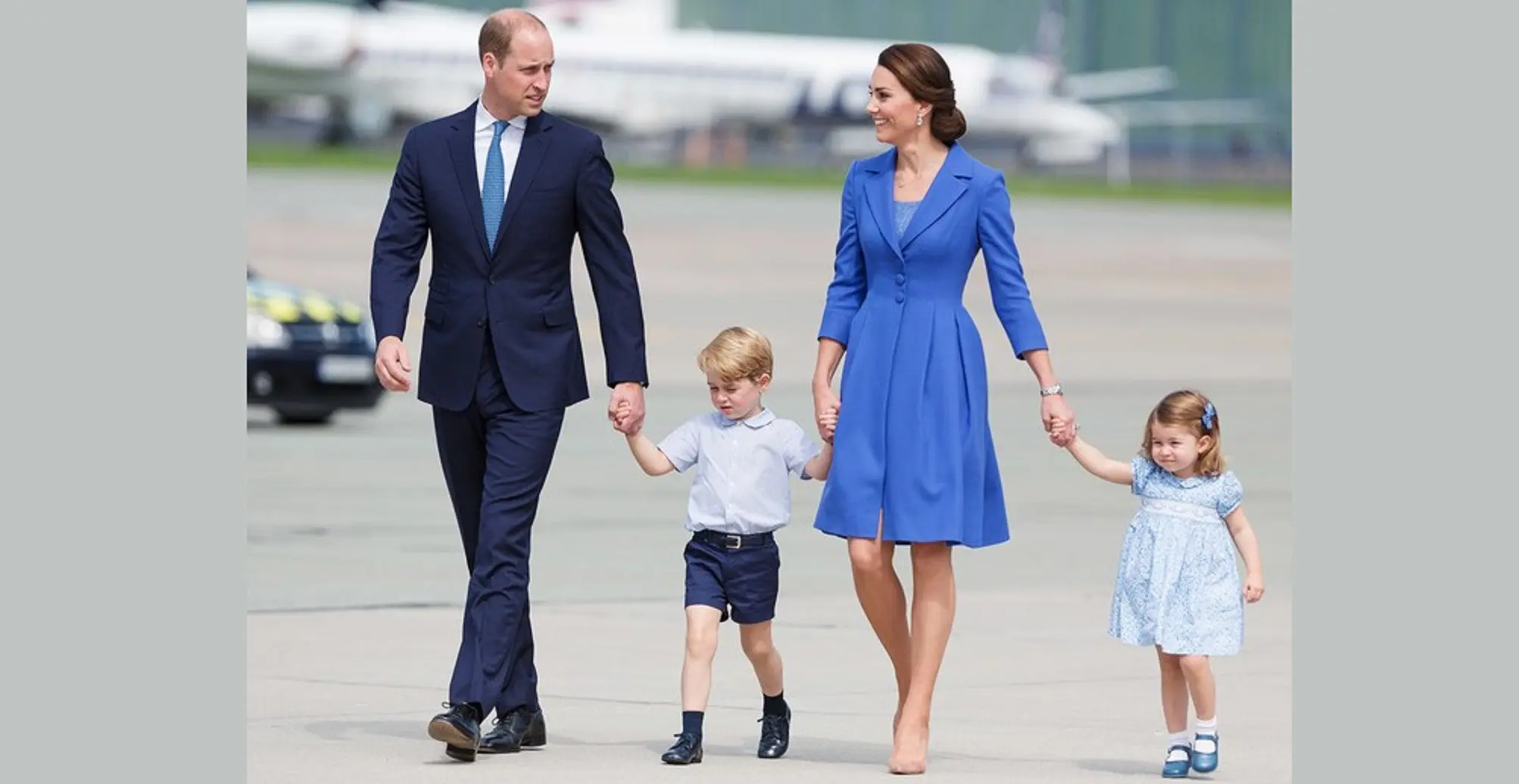 Kate Middleton dan Pangeran William bersama dua anaknya, George dan Charlotte (mirror.co.uk)