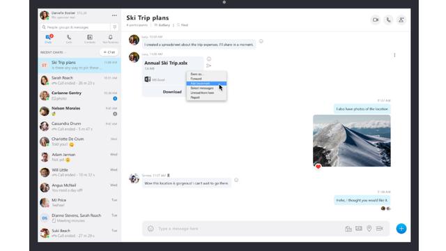 Fitur Add Bookmark pada Skype