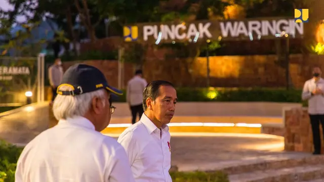 Presiden Joko Widodo (Jokowi) memantau kesiapan venue yang akan digunakan untuk pelaksanaan ASEAN Summit 2023 di Labuan Bajo, Nusa Tenggara Timur (NTT)