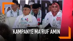Calon Wakil Presiden Ma'ruf Amin menggelar kampanye terbuka di Bogor. Ia mengatakan Indonesia tidak akan punah dan bubar, Indonesia akan semakin maju.