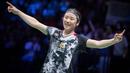 An Se Young menjadi pemain tunggal putri pertama Korea Selatan yang mampu meraih gelar juara pada ajang Kejuaraan Dunia. Pada laga final, ia sukses mengalahkan wakil Spanyol, Carolina Marin dengan dua gim langsung 21-12, 21-10. (AFP/Ritzau Scanpix/Mads Claus Rasmussen)