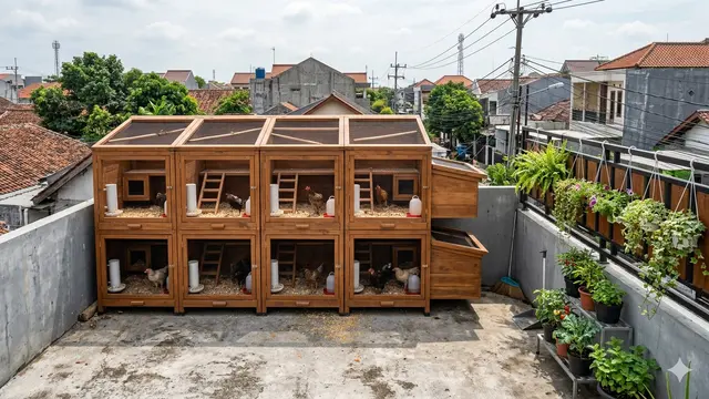 Desain Kandang Ayam Ala Urban Farming