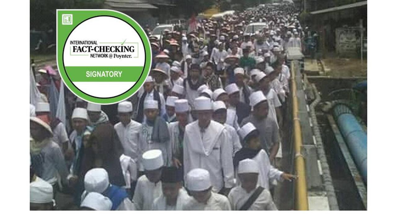 [Cek Fakta] Peserta Reuni Alumni 212 Sudah Mulai Jalan ke Monas?