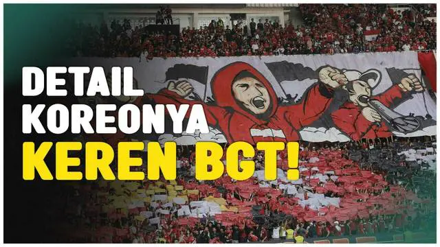 Berita Video, koreografi suporter Timnas Indonesia di laga kontra Irak pada Kamis (6/6/2024)