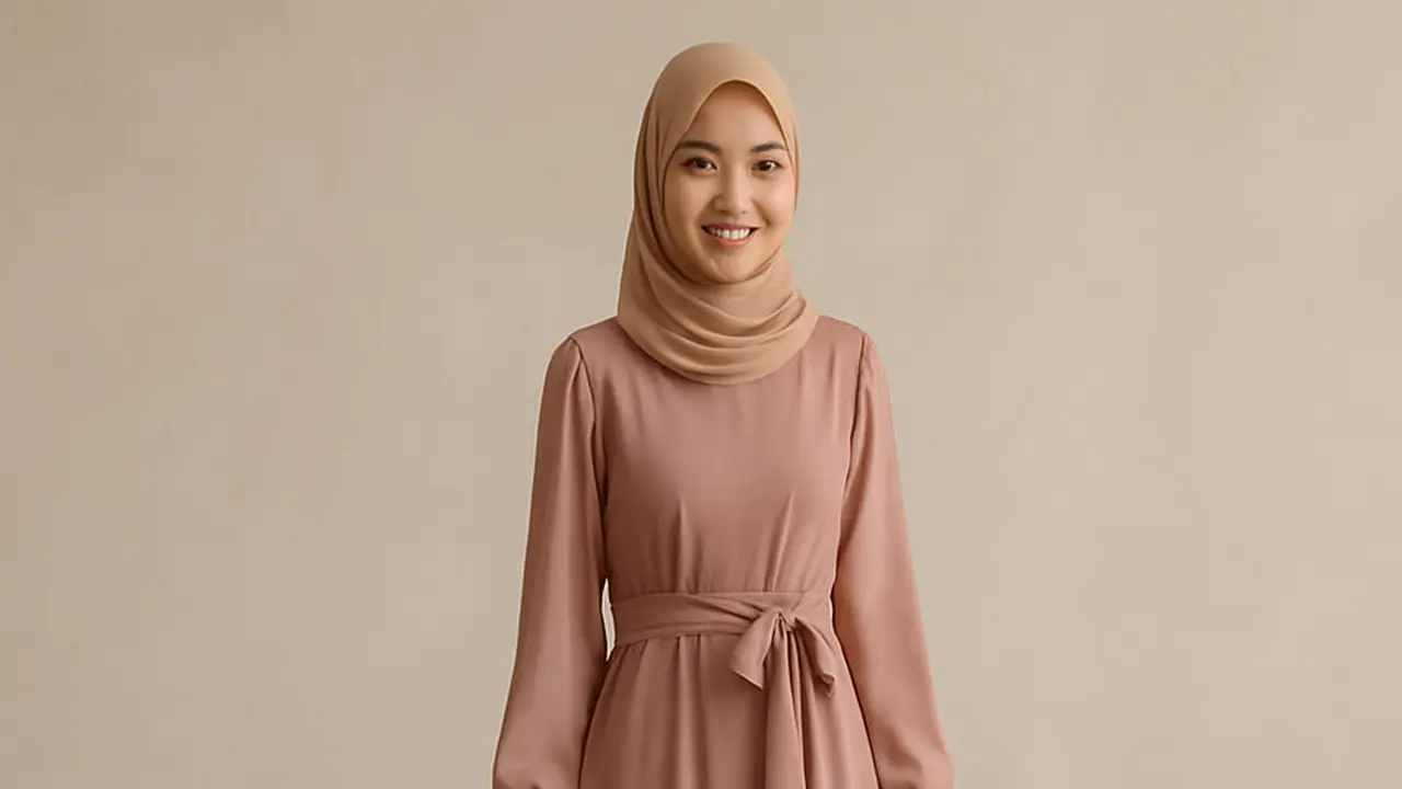 Model Gamis Bridesmaid Terbaru/Ilustrasi oleh AI
