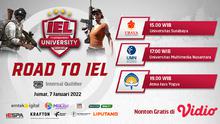 Jadwal Live Streaming Road to IEL University Season 4 : PUBGM Internal Qualifier Hari Ini di Vidio. (Sumber : dok. vidio.com)