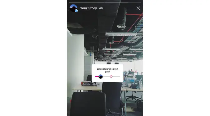 Instagram merilis stiker polling untuk Stories bernama emoji slider (Foto: Ist)