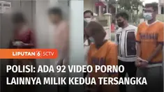 Inilah penampakan dua tersangka pemeran video porno “Kebaya Merah”. Tersangka mengaku video tersebut pesanan seseorang dan dijual Rp 750 ribu per peminat. Polisi temukan 92 video porno lainnya milik pelaku dengan berbagai tema.