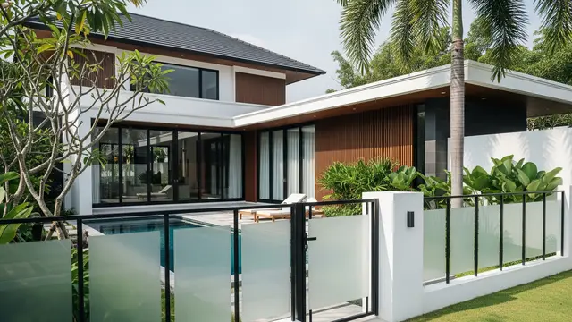Model Pagar Rumah Tinggi yang Tetap Terlihat Elegan