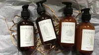 Rangkaian perawatan rambut dan kulit oleh brand lokal Coralie Skin. (Liputan6.com/Putu Elmira)