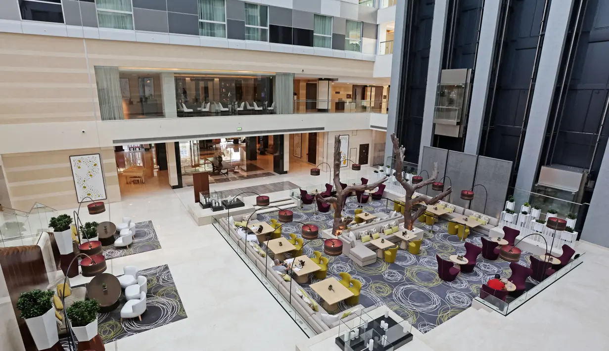 Hotel Hyatt Regency Oryx Doha, Qatar akan menjadi tempat tinggal Timnas Ekuador selama perhelatan akbar Piala Dunia 2022. (AFP/Karim Jaafar)