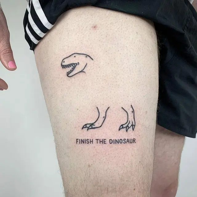 6 Tato Absurd Bentuk Dinosaurus Ini Nyeleneh Banget, Kocak