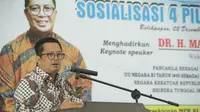 Wakil Ketua MPR Mahyudin menyampaikan Sosialisasi Empat Pilar MPR di Balikpapan.