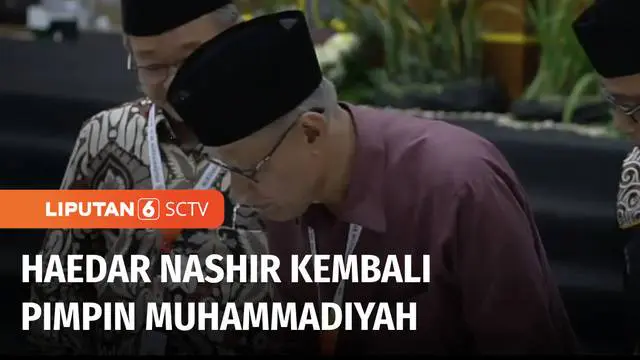 Haedar Nashir kembali terpilih menjadi Ketua Umum Pimpinan Pusat Muhammadiyah untuk masa jabatan 2022-2027. Sementara posisi Sekretaris Umum kembali dijabat oleh Abdul Mu'ti.
