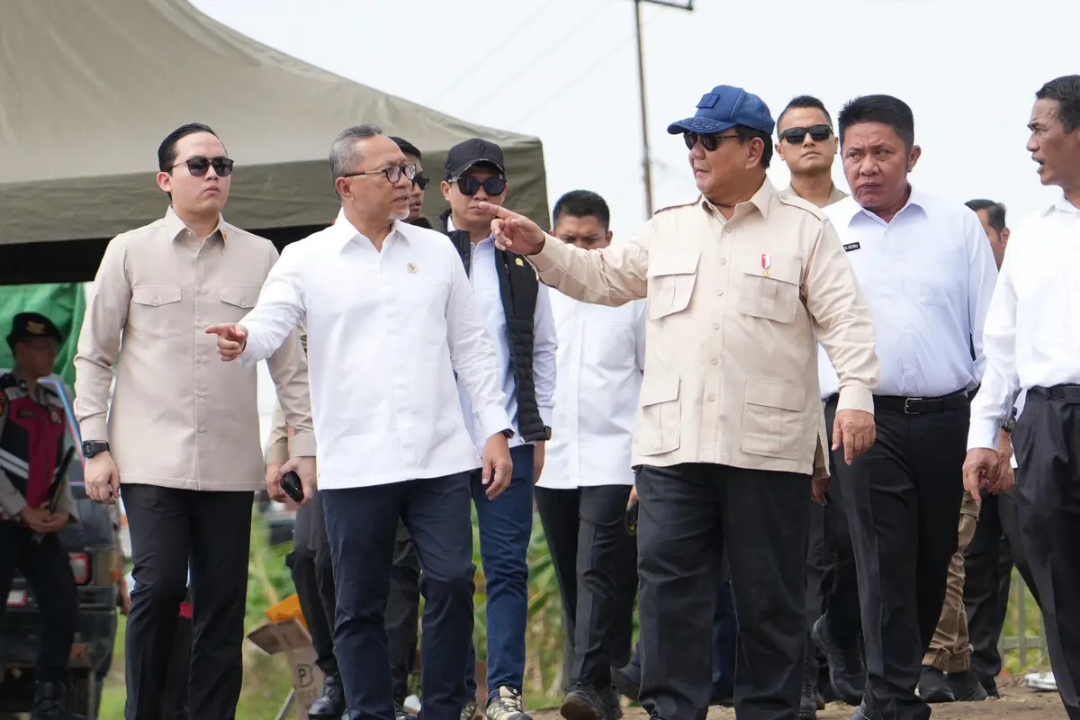 Zulkifli Hasan dan Prabowo Subianto.