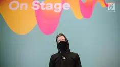 DJ Alan Walker saat konferensi pers Spotify on Stage di Jakarta, Jumat (12/10). DJ Alan Walker akan tampil pada acara yang bertajuk ‘Spotify on Stage’ di JIEXPO, Kemayoran Jumat (12/10) malam nanti.  (Liputan6.com/Faizal Fanani)