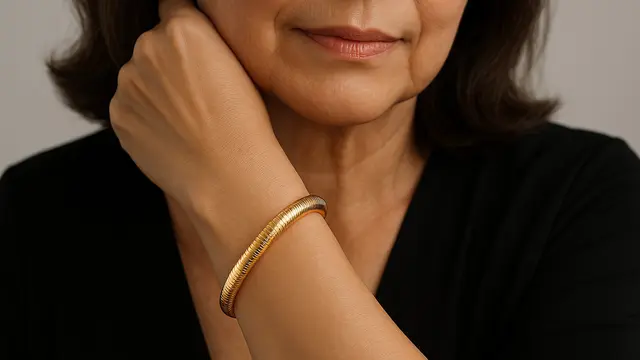 7 Model Gelang 50 Gram Rantai Emas untuk Ibu-ibu 40 Tahun ke Atas, Mewah dan Tetap Anggun