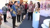 Presiden Jokowi saat membuka perhelatan UMKM Expo(rt) Brilianpreneur di Jakarta Convention Center, Jakarta, Kamis (7/12/2023). (Foto: Biro Pers Sekretariat Presiden)