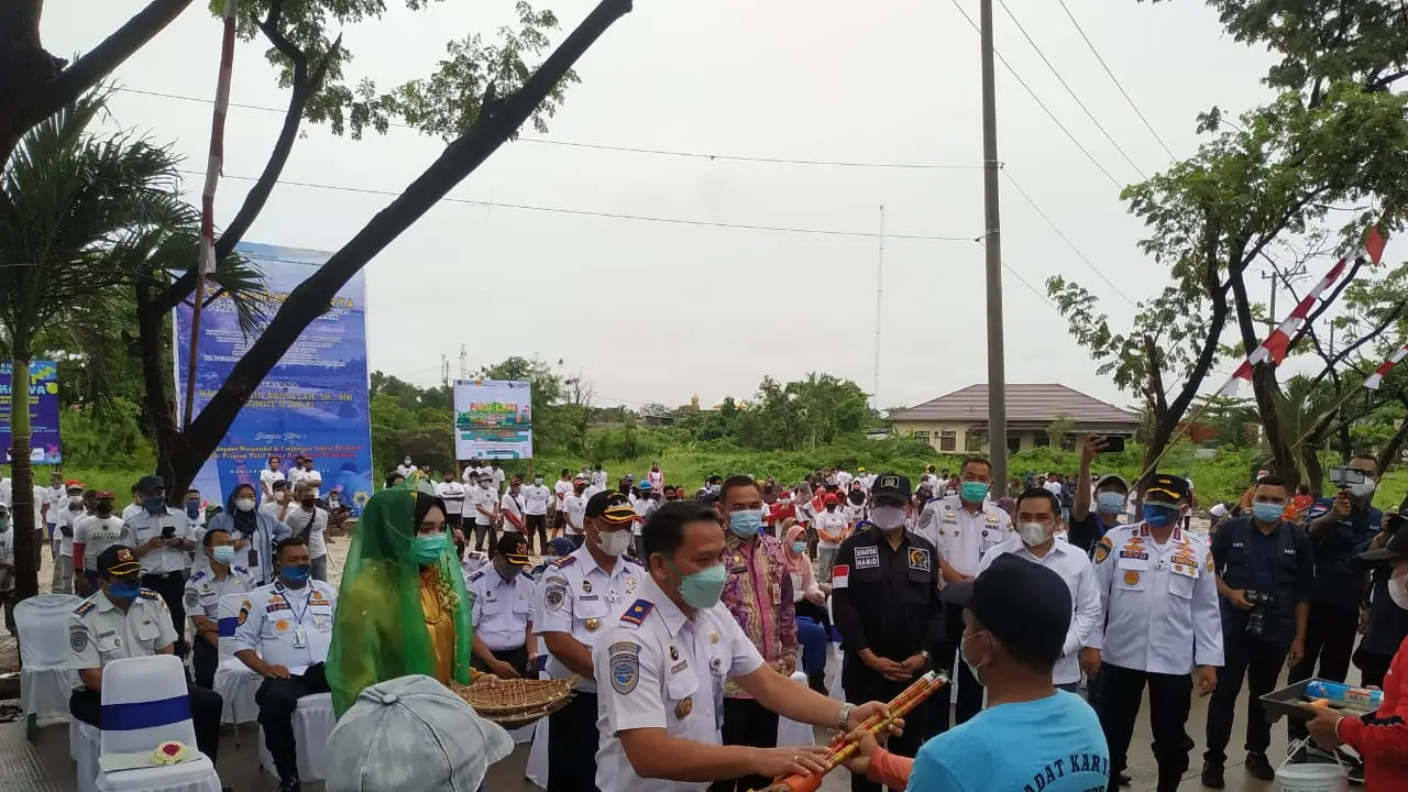 Senator Habib Hamid Abdullah, Membuka Kegiatan Padat Karya