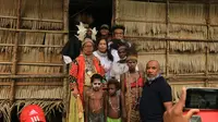 Menteri Pemberdayaan Perempuan dan Perlindungan Anak (PPPA) Yohana Yembise atau Mama Yo mendatangi kampung Astj, Asmat, Papua. (Ist)