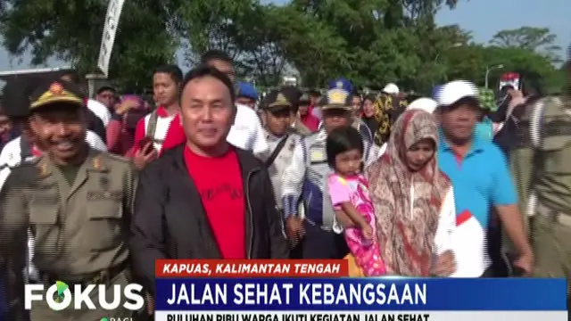 Jalan Sehat Peringati HUT Kota Kapuas Berhadiah Umrah Gratis