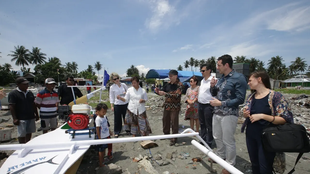Kontribusi ini adalah bagian dari pendanaan khusus yang didedikasikan oleh AFD untuk situasi setelah bencana tsunami di Sulawesi Tengah (Kedutaan Besar Prancis)