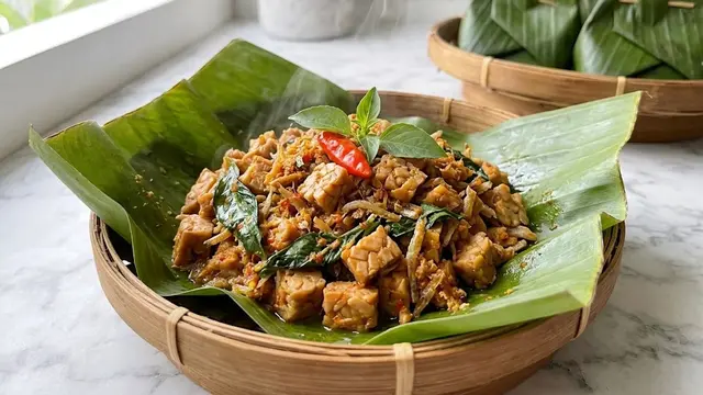 Resep botok tempe teri kemangi