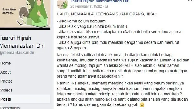 [Bintang] Postingan Menikahlah dengan Suami Orang Ini Bikin Heboh Masyarakat Dunia Maya