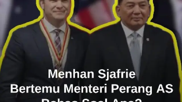 Momen Menhan Sjafrie Bertemu Menteri Perang Amerika, Bahas soal Apa?