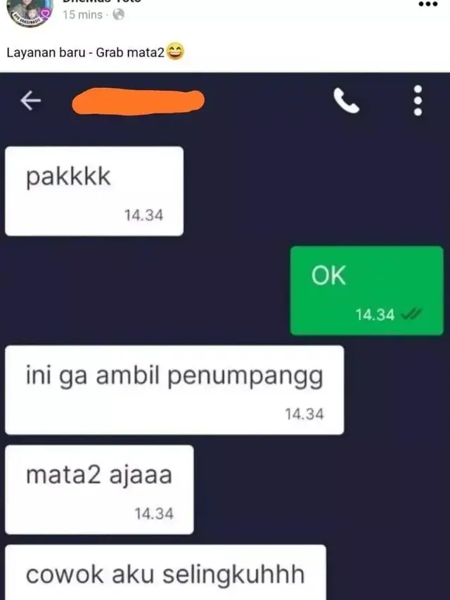 10 Chat Kocak Pelanggan Minta Tolong ke Driver Ojol Ini Bikin Geleng Kepala