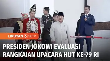 Presiden Joko Widodo memberi tanggapan perihal acara Hari Ulang Tahun ke-79 Republik Indonesia yang digelar di Ibu Kota Nusantara, Kalimantan Timur. Menurut Jokowi, semua rangkaian kegiatan berjalan dengan lancar dan khidmat.