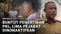 Penertiban PKL, Lima Pejabat Dinonaktifkan