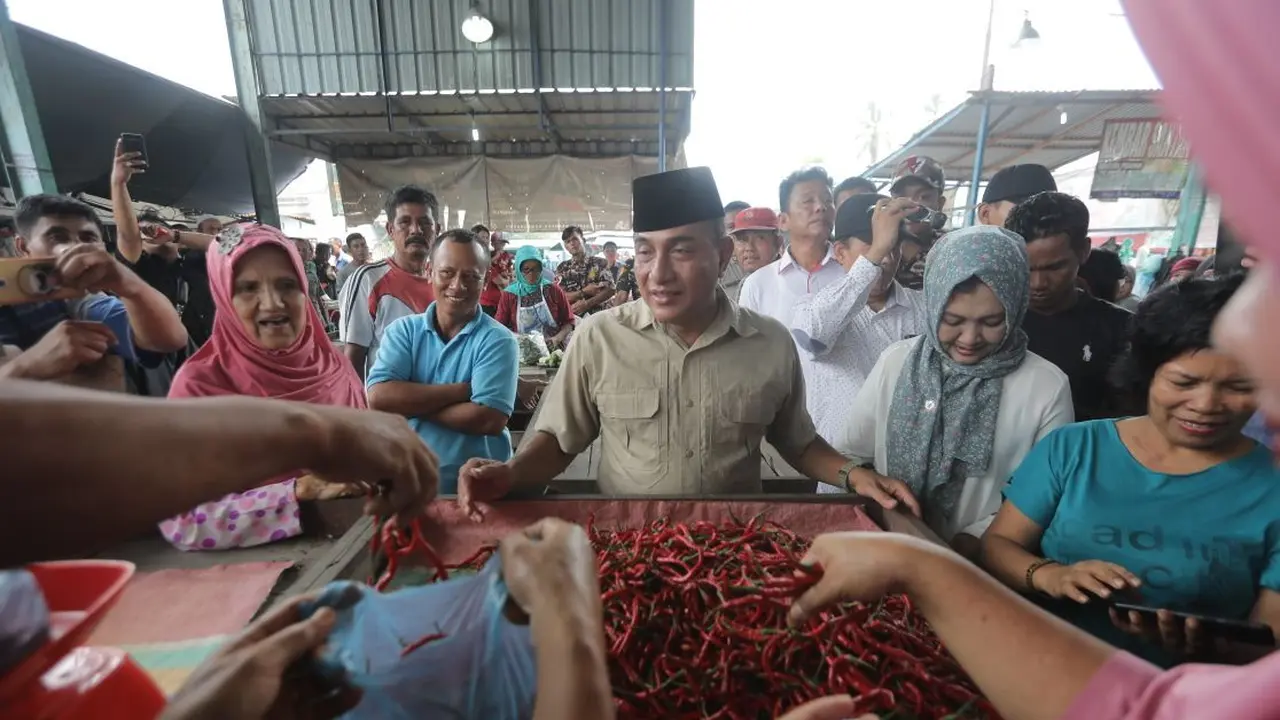 Calon Gubernur Sumut nomor urut 1 Edy Rahmayadi. (Liputan6.com/Reza Efendi)