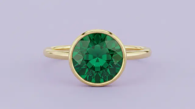 Model Cincin Emas Batu Emerald Tren 2026 untuk Perhiasan. Gemini