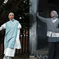 Sebagai penyanyi, Feby Putri kerap andalkan layering style di hampir setiap tampilannya. Terlihat estetik di mata anak skena, berikut inspirasi busana layering ala Feby Putri [@fbyputrinc]