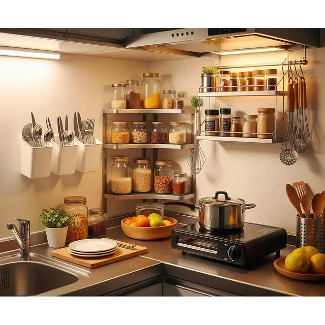 Tips Menata Dapur Kecil Tanpa Kitchen Set tapi Tetap Fungsional